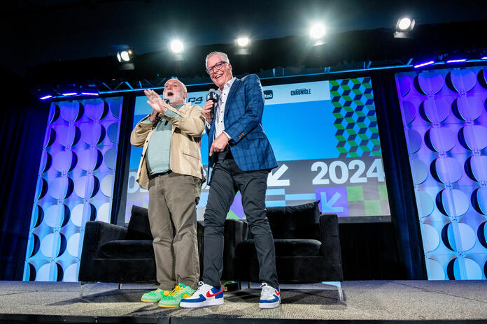 Delta CEO Ed Bastian is joined on stage at SXSW 2024 with Chef José Andrés, a renowned restaurateur, humanitarian, and CEO of José Andrés Group and founder of World Central Kitchen.&nbsp;