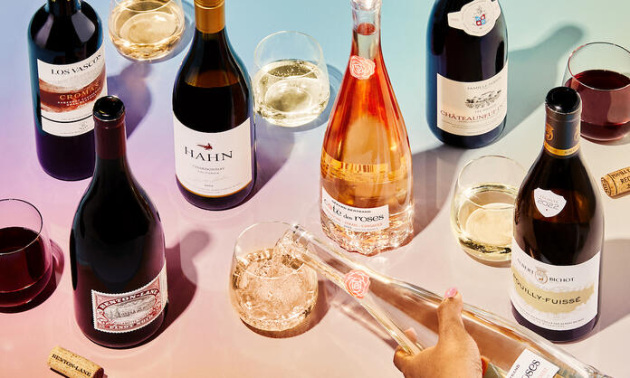 Bottles of wine