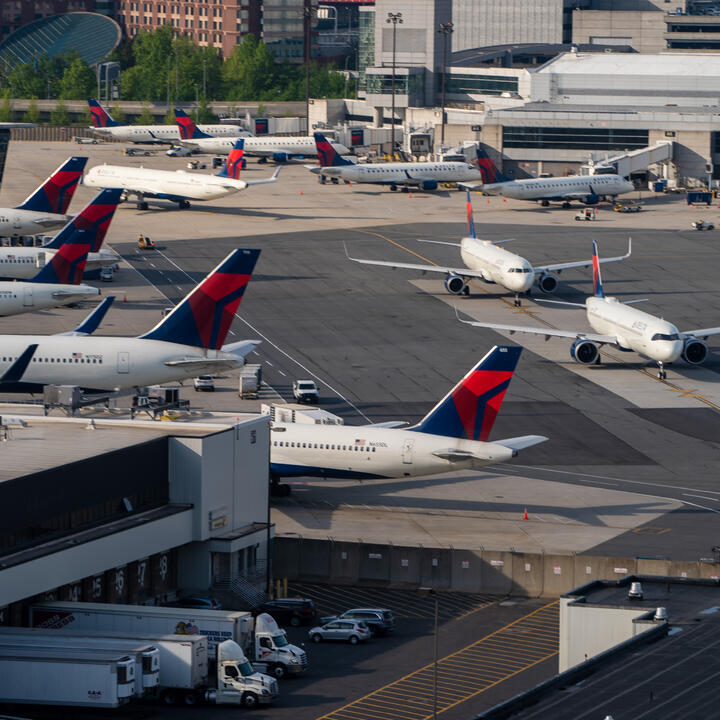 Delta A321neo at Boston Logan Airport