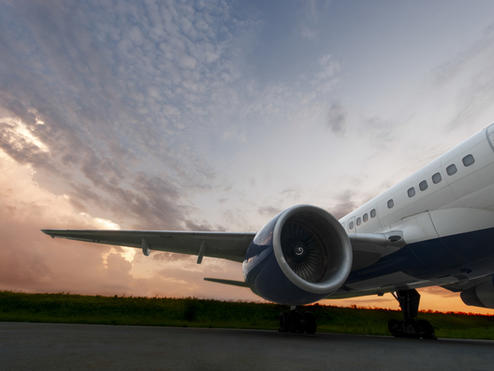 Plane before flight