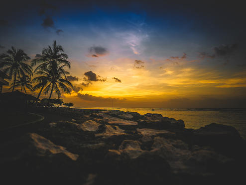 Montego Bay at sunset.