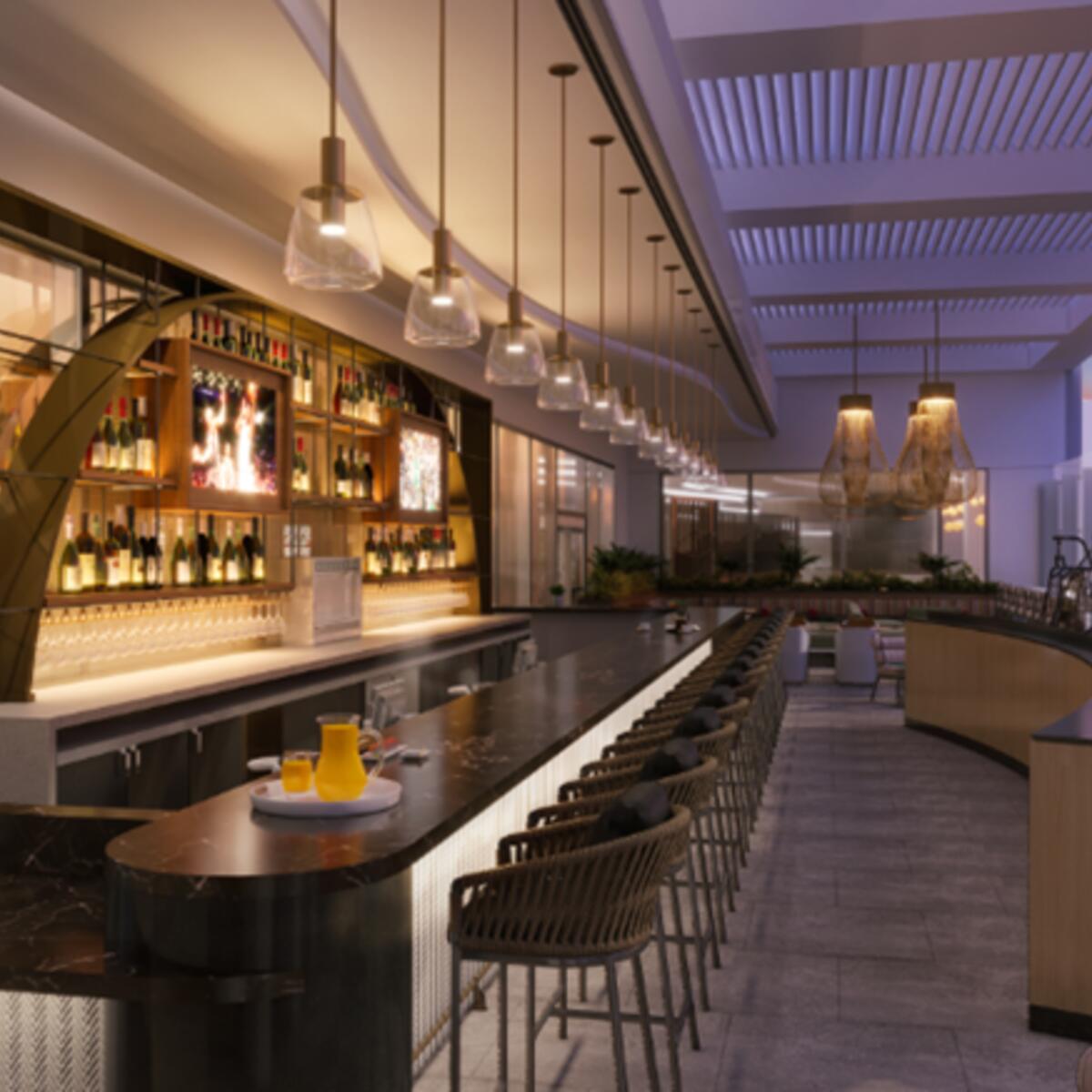 Architect’s rendering of LAX Sky Club