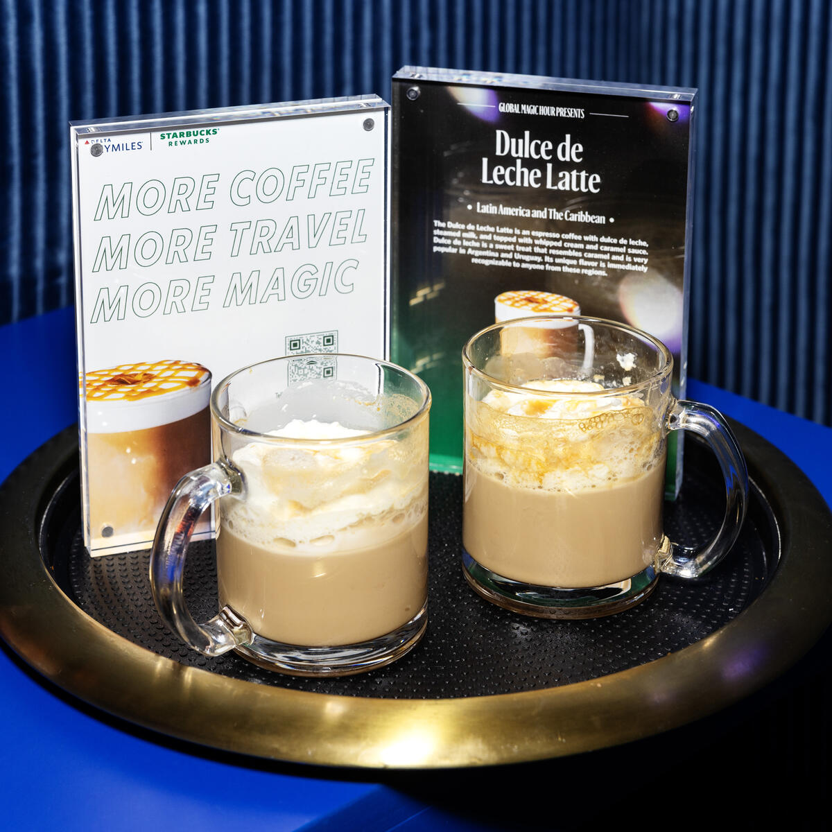 Delta partner Starbucks served global fan-favorite beverages not found in the United States, exclusively at the Delta Lounge. SkyMiles members could try three specialty flavors, including&nbsp;a Dulce de Leche Latte from Latin America.&nbsp;