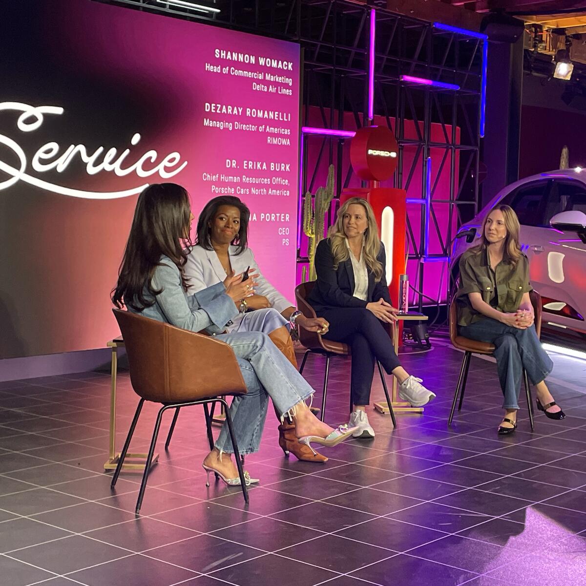 Shannon Womack,&nbsp;Managing Director - Product and Loyalty Marketing, speaks on the "No One Builds a Legacy by Standing Still: Featuring Women on the Road" panel with other women leaders from the transportation industry on their respective career journeys and the importance of diverse, dynamic leadership on March 10 at SXSW 2024.