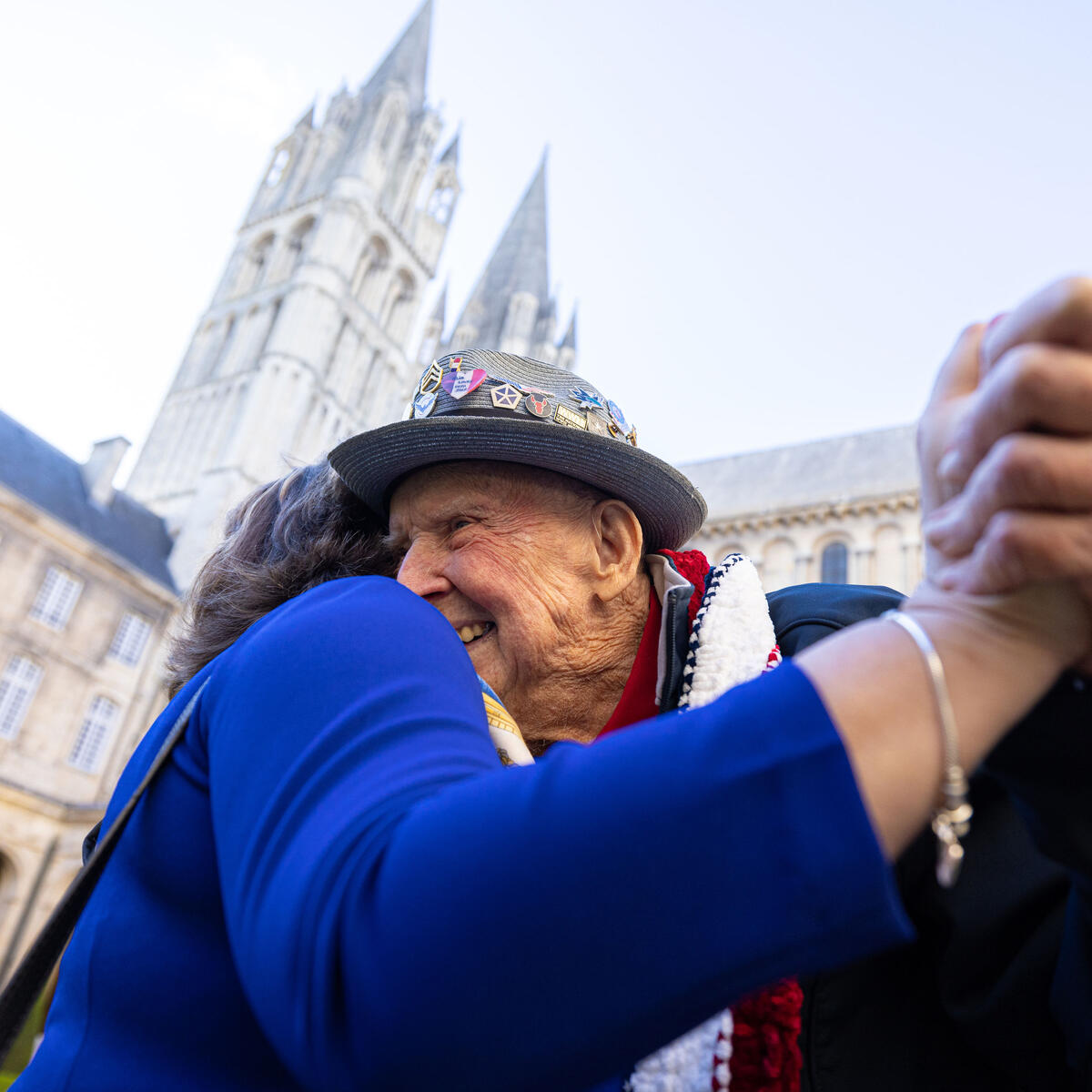 At Abbaye aux Hommes, a former Benedictine monastery in Caen founded in 1063 by William the Conqueror, veterans celebrated the near completion of the program with a farewell dinner hosted by Mayor Joël Bruneau.