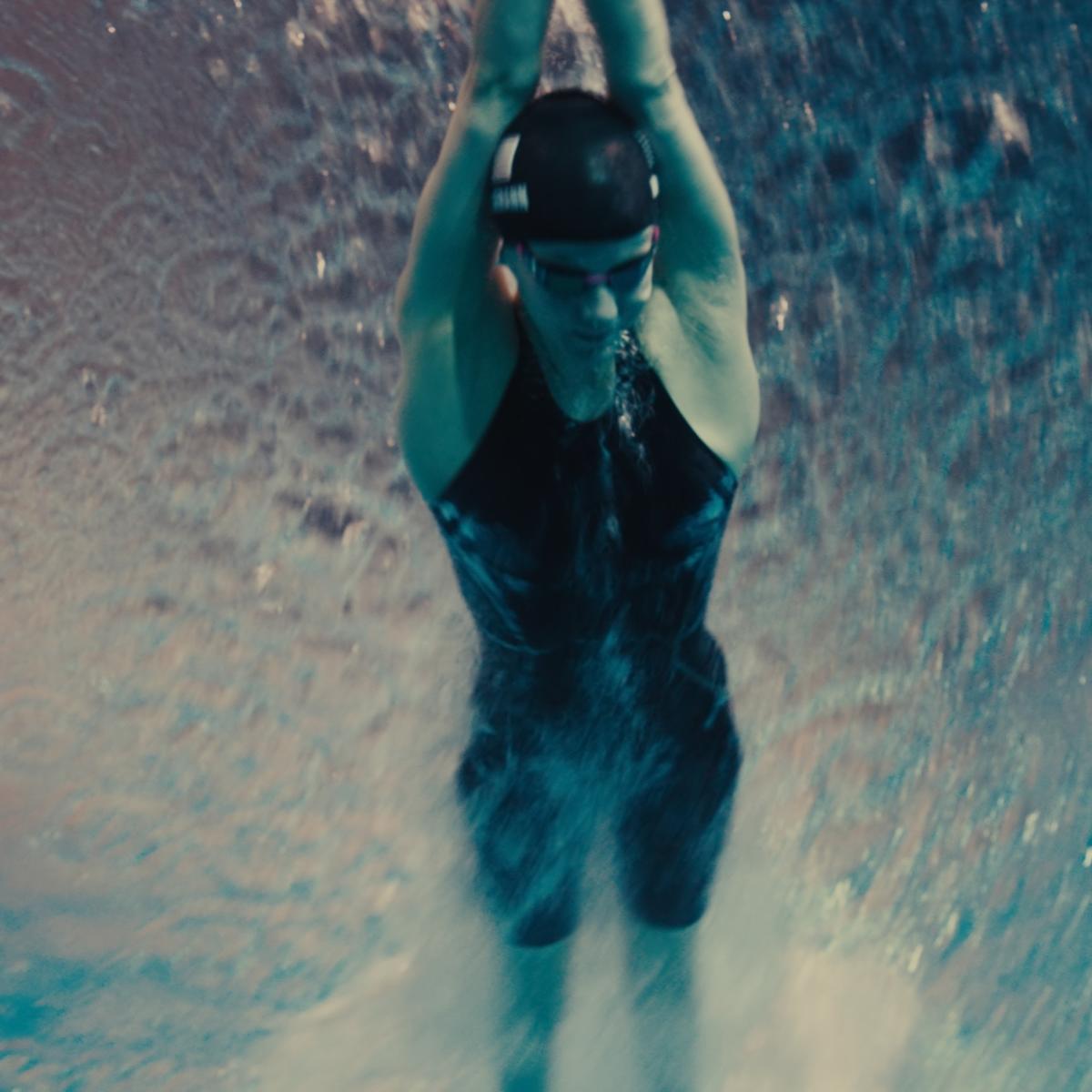 A still from the "Time" spot in Delta's campaigns for the Paris 2024.