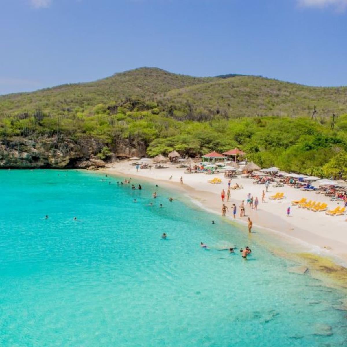 A scenic beach view of Curaçao
