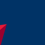 The Delta widget set against a blue background