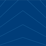 Abstract blue graphic with thin angled lines forming a symmetrical, layered chevron pattern