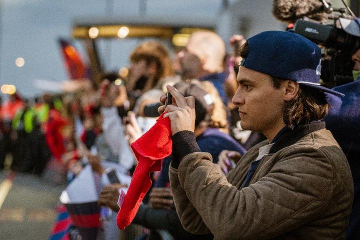 Delta people welcome the Braves home.