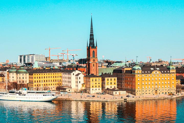Aerial view of Stockholm.