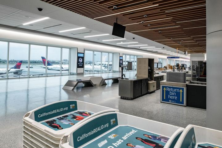 Screening area at Delta's new LAX terminal