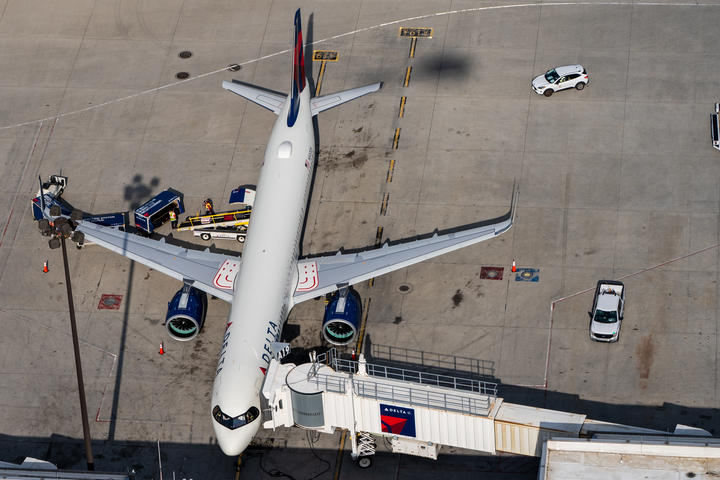 Delta A321neo at Boston Logan Airport