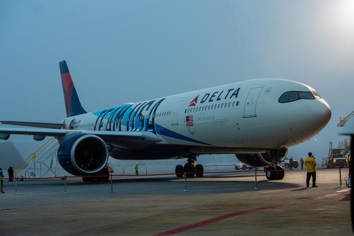 Delta's Team USA livery.