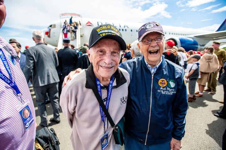 U.S. veterans of World War II touched down Thursday in Normandy, France, as part of the upcoming 78th anniversary of the D-Day landings.