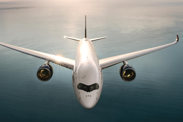 Airbus A350 from above