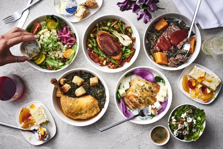 Overview of the meal selections created by Chef Mashama Bailey