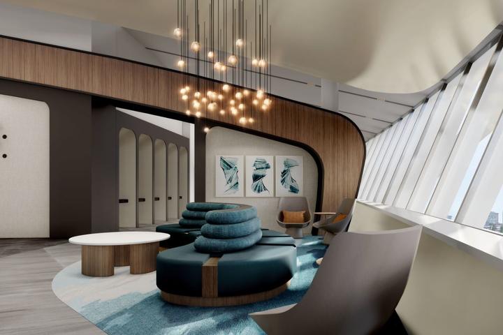 Rendering of the new BOS-E Club, coming late summer 2023.