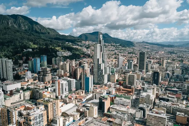 A scenic view of the Bogota skyline