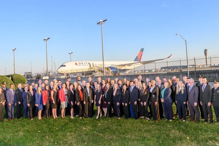 A group shot of the 61 Delta people who were indoctrinated into the Propel Company Path Program on Nov. 8.