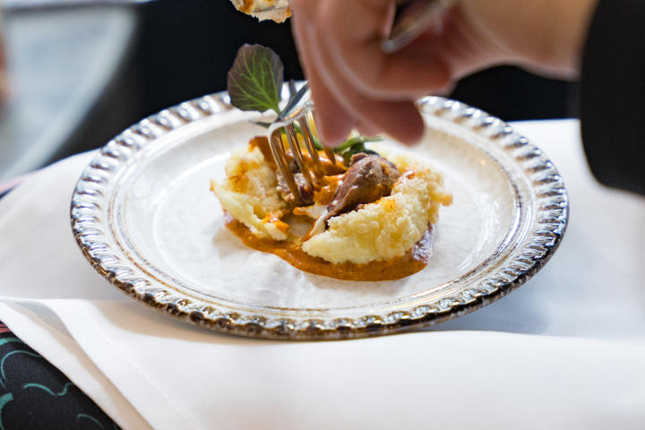 Guests of the Delta Lounge enjoyed complimentary culinary delights from Austin local and James Beard-nominated Rene Ortiz, including&nbsp;a mix of classics like pork carnitas with globally flavored delights such as quinoa potato latkes and tuna crispy rice.