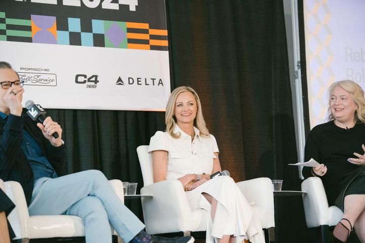 Delta CMO Alicia Tillman shares a stage with representatives from Pfizer and ESOBEAUTY and discusses how Delta is reimagining the role of CMO by unlocking the value of connecting members to experiences&nbsp;on the Rebranding the Role of the CMO&nbsp;panel on March 10 at SXSW 2024.