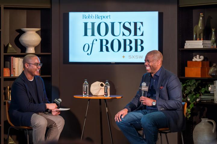 Dwight James,&nbsp;SVP, Customer Engagement & Loyalty, CEO, Delta Vacations, speaks with&nbsp;Justin Fenner, Robb Report's senior editor, during the "Premium Experience, Elevated Membership"&nbsp;panel at House of Robb on March 10 during SXSW 2024. Dwight provided an overview about how Delta is elevating what it means to be a SkyMiles® member while delivering relevant value to customers.