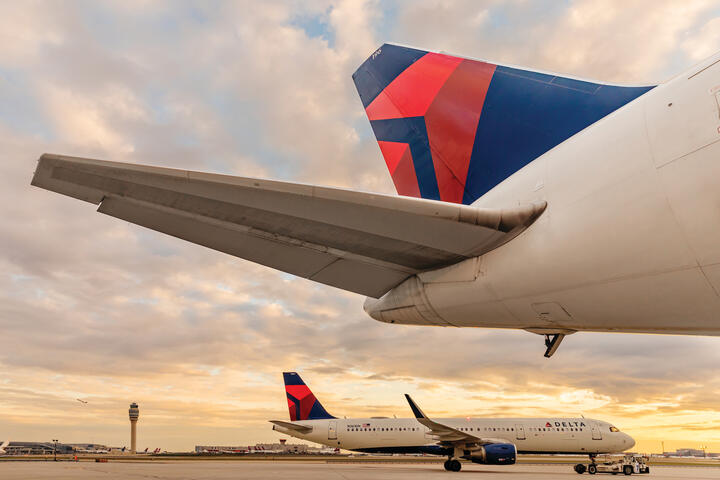 Delta Aircraft at Hartsfield-Jackson Atlanta International Airport