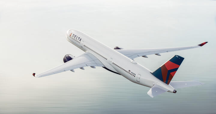 Airbus 350-900 in flight
