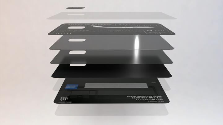 Amex 747 card layers