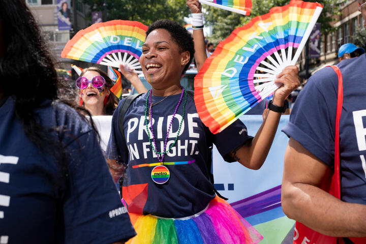 Over 700 Delta people from across the enterprise participated in the annual Atlanta Pride Festival and Parade coinciding with National Coming Out Day.