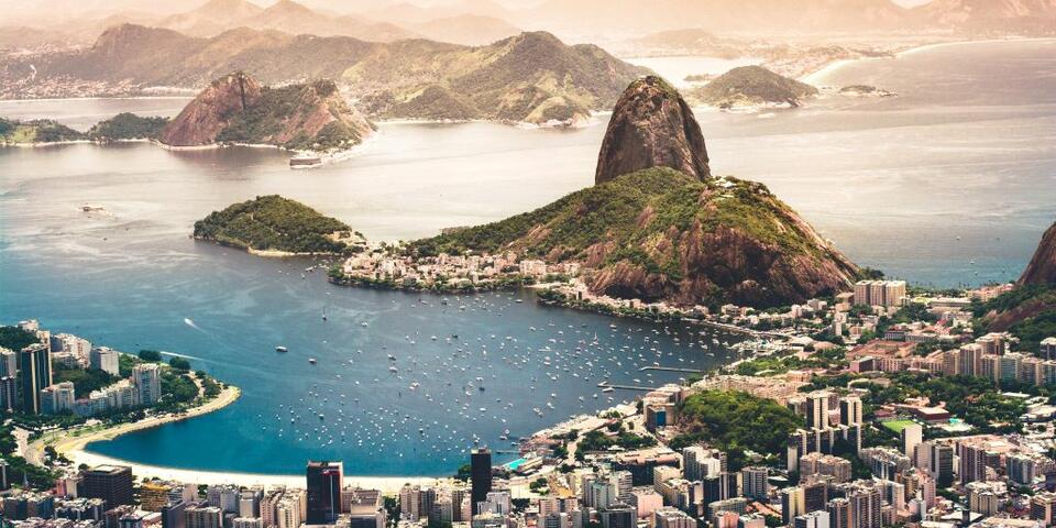 Scenic shot of Rio de Janeiro landscape