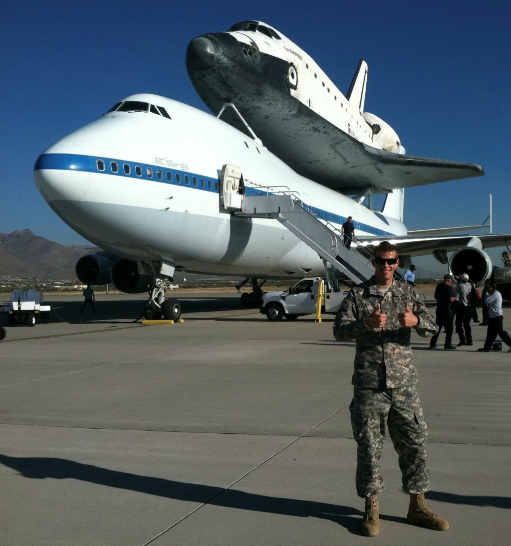 Colton Gray while serving in the US Army