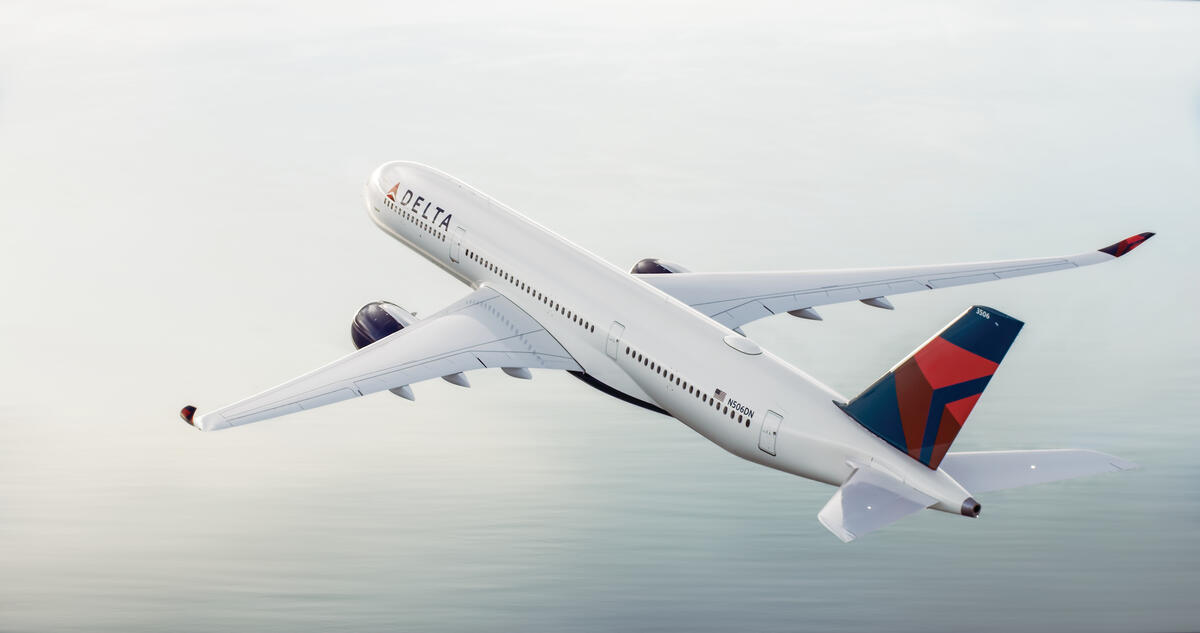 Airbus 350-900 in flight