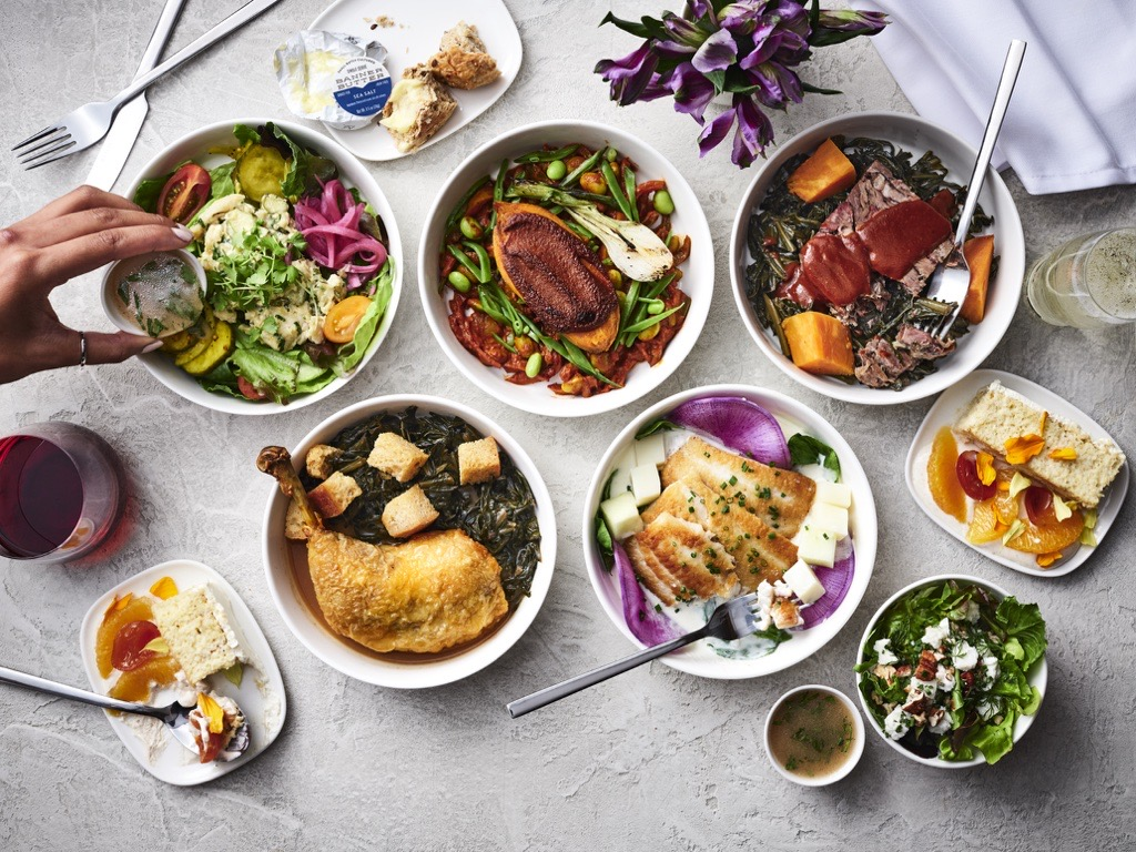 Overview of the meal selections created by Chef Mashama Bailey