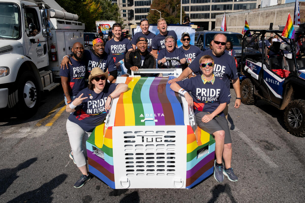 Over 700 Delta people from across the enterprise participated in the annual Atlanta Pride Festival and Parade coinciding with National Coming Out Day.