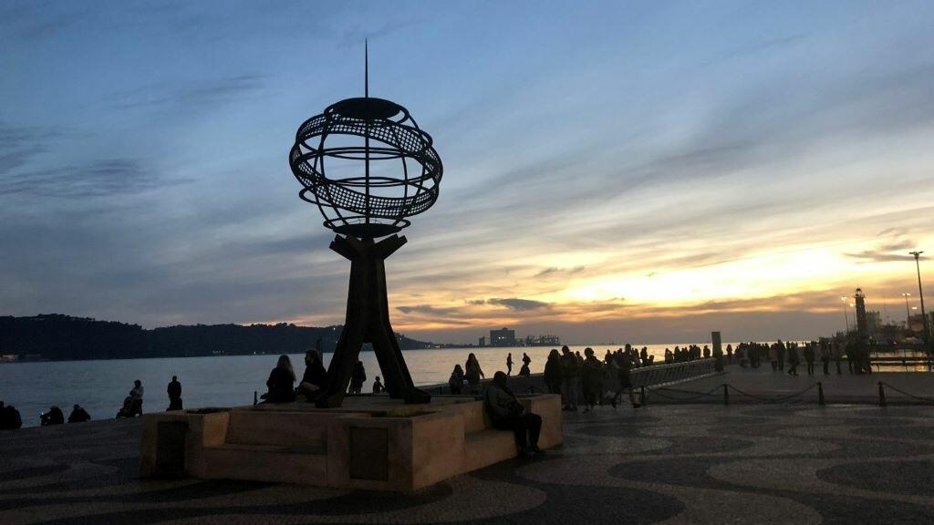 The area near the Monument of the Discoveries along the River Tagus. 