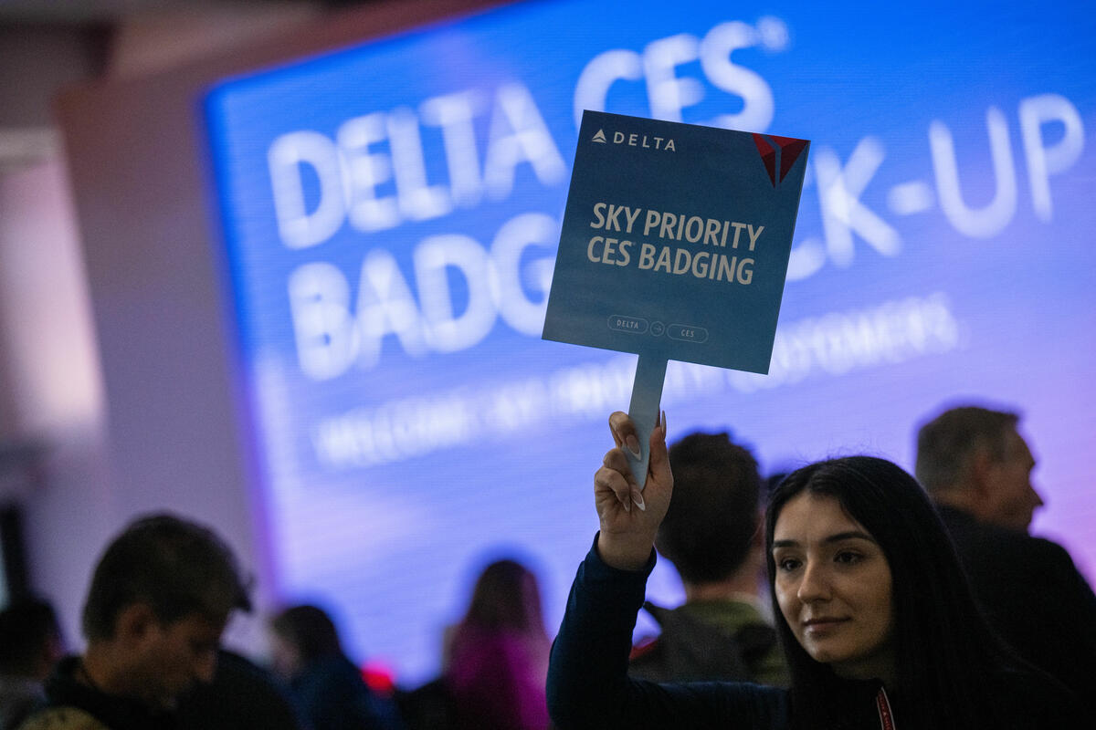 Delta Sky Priority customers were able to pick up their CES badges moments after arriving at Las Vegas' Harry Reid International Airport (LAS).
