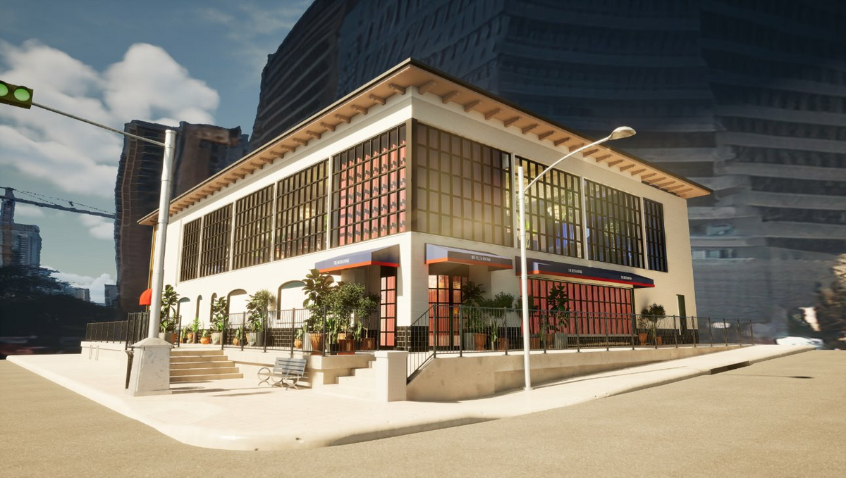 A rendition of the Delta Lounge at SXSW 2024