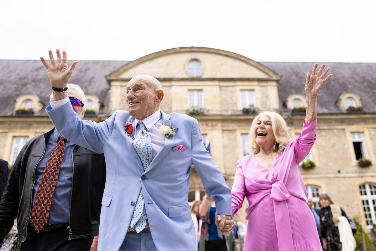 On June 8, WWII Veterans were welcomed to Utah Beach by the Mayor of Saint Marie du Mont., and members of the Delta family had the honor of attending the wedding of 100-year-old WWII Veteran Harold Terens and his now-wife, 96-year-old Jeanne Swerlin.