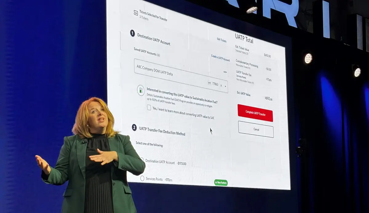 woman giving a presentation